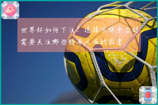 世界杯如何下注？选择买球平台时需要关注哪些赔率方面的因素